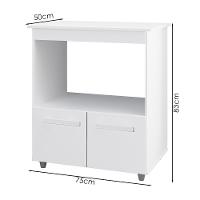 Balcão Multiuso Com Nicho 75cm 9450 Branco Mobbs