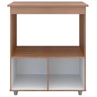 Balcão Multiuso Forno 2 Portas 75 Cm Angela Savana Preto Mobbs Savana - 5