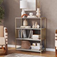 Estante Estilo Industrial 94 Cm Com Tela P1024 Arenas Dourado Pp - 6