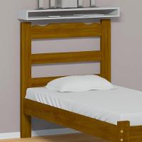 Cama Solteiro Esmeralda Madeira Maciça Imbuia - 3