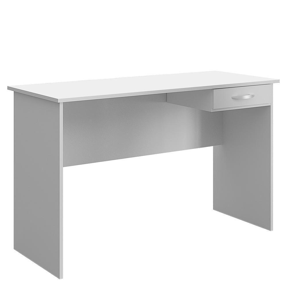 Mesa Para Escritorio 1 Gaveta 120 Cm 6901 Branco Mobbs Branco - 1