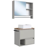 Conjunto Armario E Gabinete Com Cuba 60cm Mel Arenas Proddy - 1