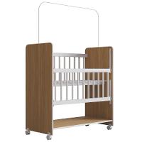 Mini Berço Grade Movel 89 Cm Outside Branco Nature Mobbs - 1