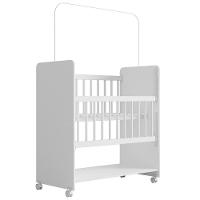 Mini Berço Grade Movel 89 Cm Outside Branco Mobbs Branco - 1