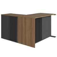 Mesa Escritorio Em L Office 130x120 Cm 4g Cj8020 Mel Grafite Faem - 6