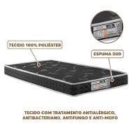 Colchão Solteiro Espuma D20 78 X 188 X 12 - 2