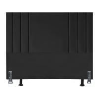 Cabeceira Cama Solteiro 100 Cm Linho Frame Box Estofada Premium Preto - 1