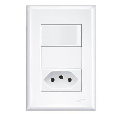 1 Interruptor Simples +1 Tomada 2p+t - 2917 - Fame 1 Interruptor Simples +1 Tomada 2p+t - 10329174 - Fame