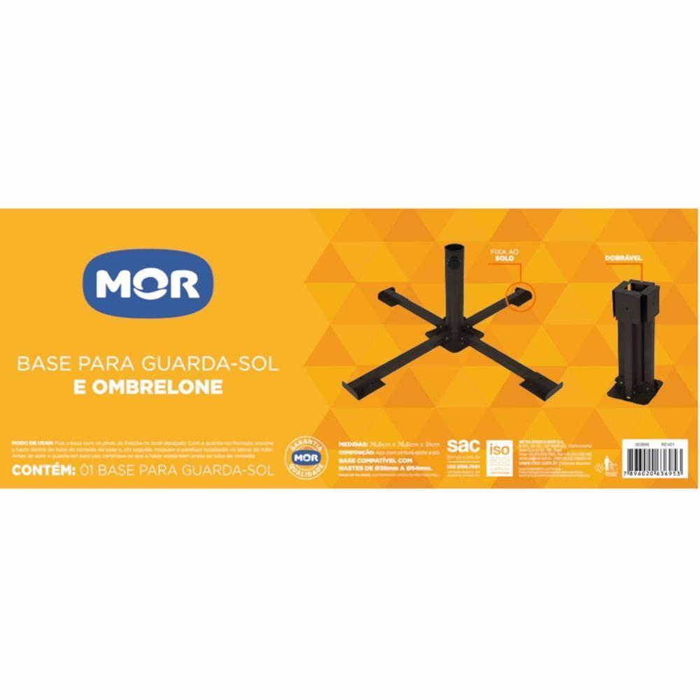 Base De Aço Para Guarda-sol E Ombrelone - 3695 - Mor Base P-guarda Sol E Ombrelone Mor 3695. - 5