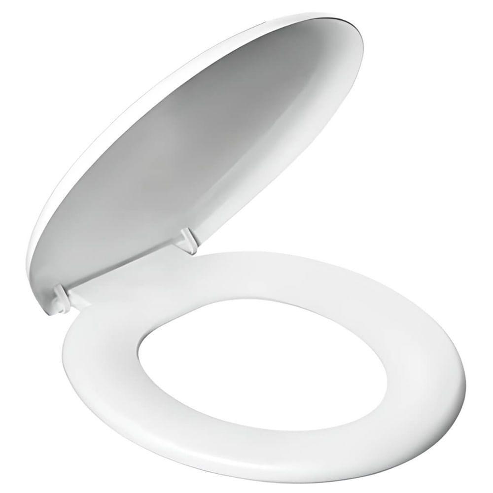 Assento Sanitário Plástico Almofadado Clássico Branco - Pr1063-2 - Pincéis Atlas - 1