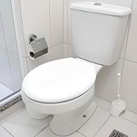 Assento Sanitário Plástico Almofadado Clássico Branco - Pr1063-2 - Pincéis Atlas - 3