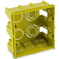 Caixa De Luz Quadrada 4x4 Amarela - 600300002 - Forceline - 1