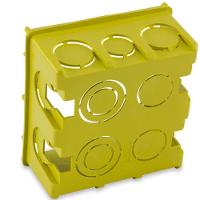 Caixa De Luz Quadrada 4x4 Amarela - 600300002 - Forceline - 2