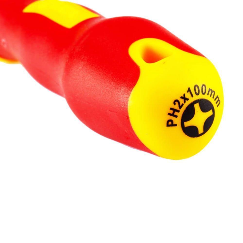 Chave Philips Vde 1 X 80mm - St61222sc - Sata Chave Philips Vde N° 1 X 80mm - St61222sc - Sata - 4