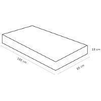 Colchão De Espuma Solteiro Airtech 100 D33 18x88x188cm - 1040328285 - Ortobom Colchao Airtech 100 D33 Solt 18x88x188
