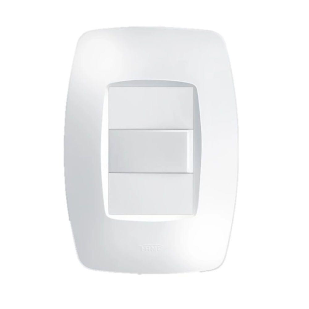 Conjunto Interruptor Simples 10a 250 Volts Elegance - 2250 - Fame Inter. Simples C-placa Eleg. 2250 Fame 091.2250.4 - 1