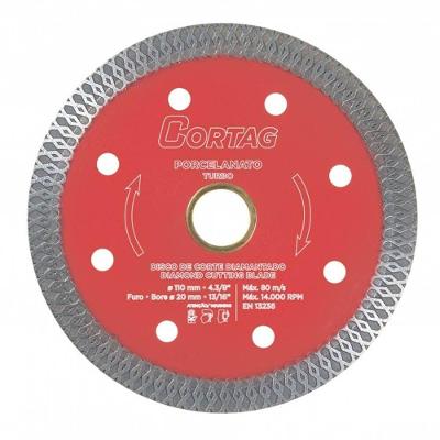Disco De Corte Diamantado E Porcelanato Best Quality De 110mm X 20mm - 60659 - Cortag