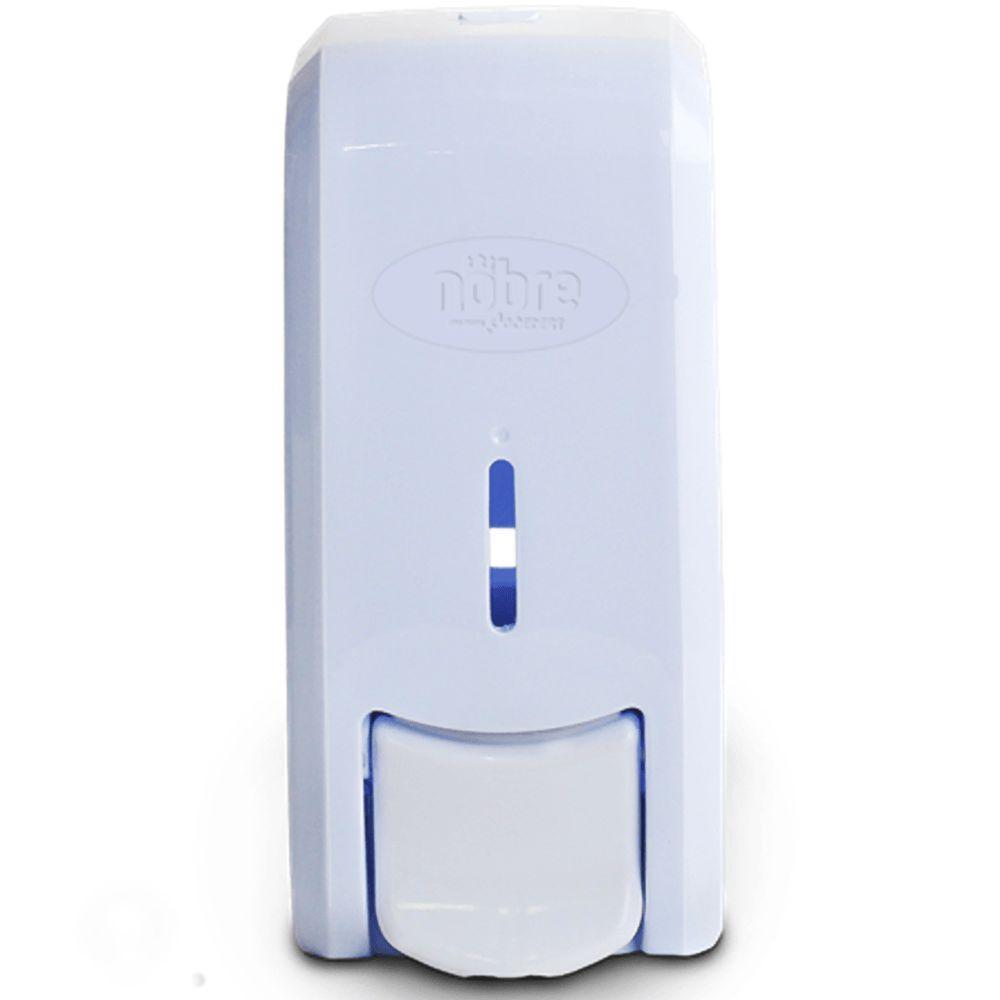 Dispenser De Sabonete Líquido Ou álcool Em Gel Branco New Classic Com Reservatório - 40576 - Nobre - 1
