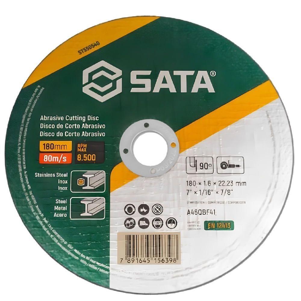 Disco De Corte Abrasivo Metal-inox 7'x1 6mm - St55054g - Sata - 1