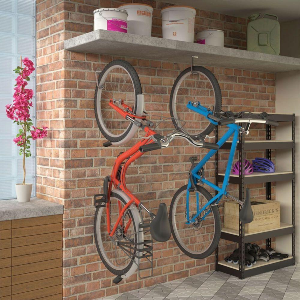 Gancho Para Bicicleta Zincado - Gpb-zc - Multivisão - 2