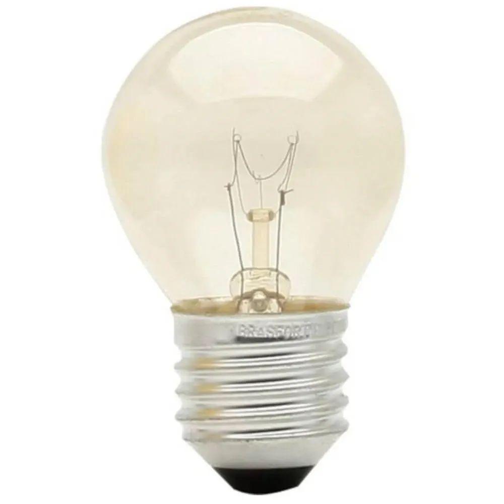 Lâmpada Bolinha 15 Watts 220 Volts E27 Clara - 8489 - Brasfort Lâmpada Bolinha 15 Watts 220 Volts E27 - 8489 - Brasfort - 1