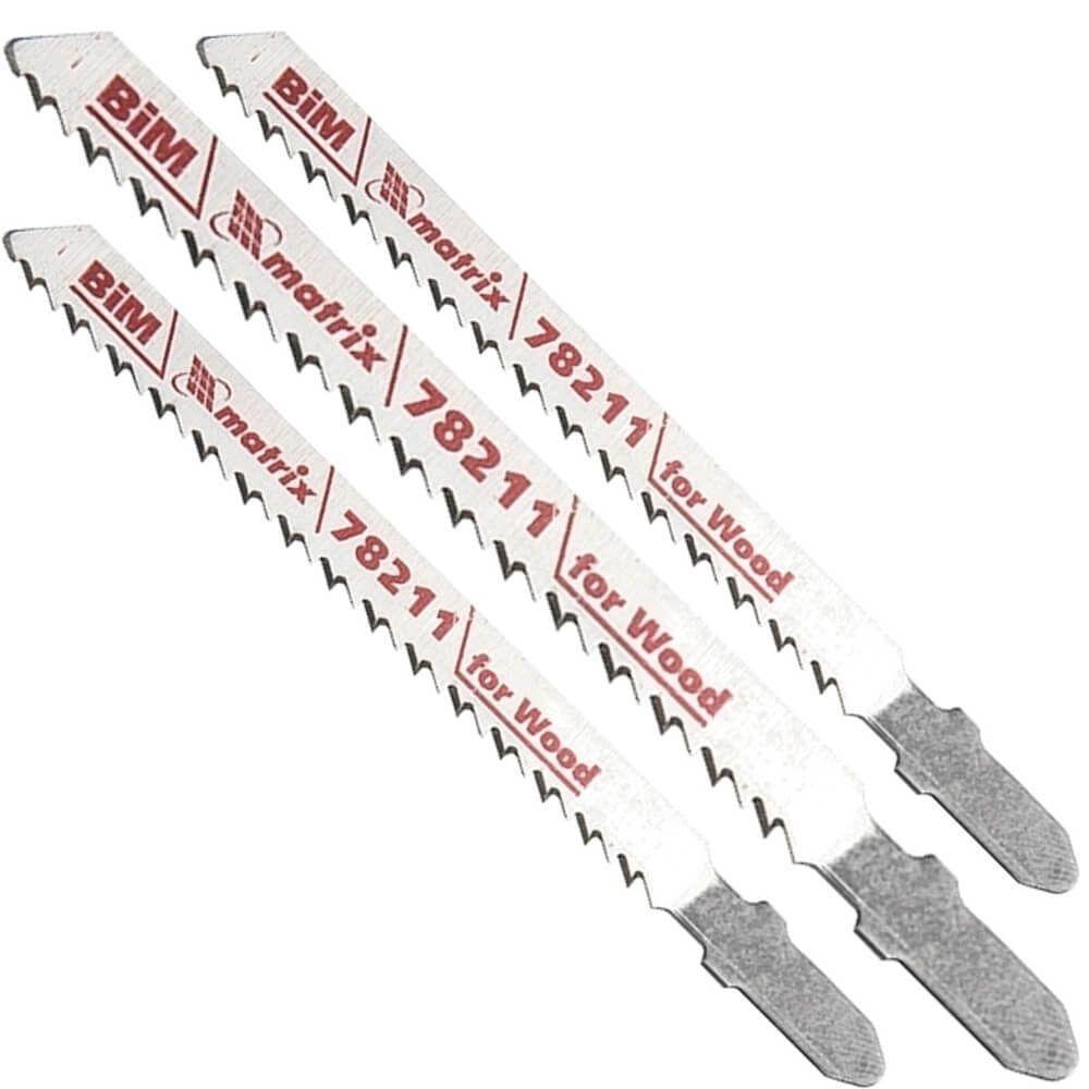 Jogo De Lâminas Para Serra Tico-tico Em Aço Carbono 75 X 2,5 Mm T101bf 3 Peças - 782119 - Mtx - 1