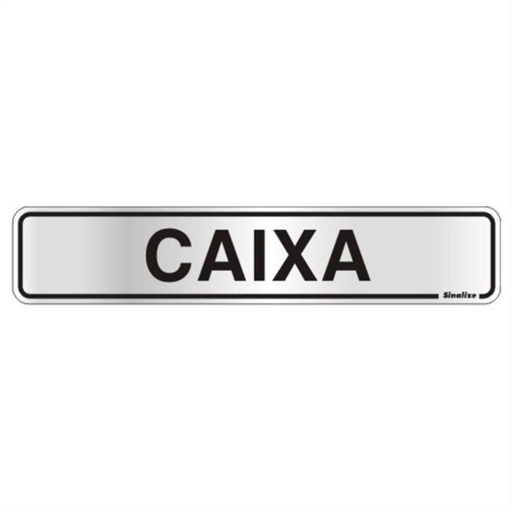 Placa De Alumínio Auto-adesiva 5x25cm Caixa - 100 At - Sinalize Placa Auto-ades.5x25cm(caixa) Sinalize 100at - 1