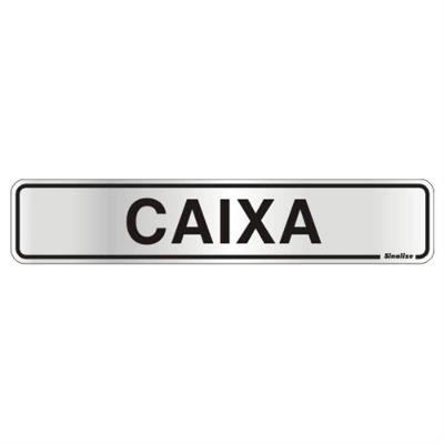 Placa De Alumínio Auto-adesiva 5x25cm Caixa - 100 At - Sinalize Placa Auto-ades.5x25cm(caixa) Sinalize 100at