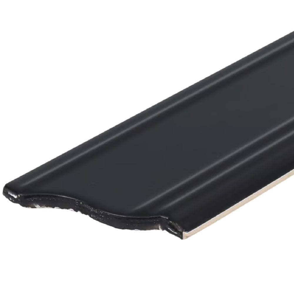 Rodapé Preto Brilhante 8x45cm - Hdr132 - Gabriella Rodape 8x45 Preto Brilhante - Hdr132 - Gabriella - 2