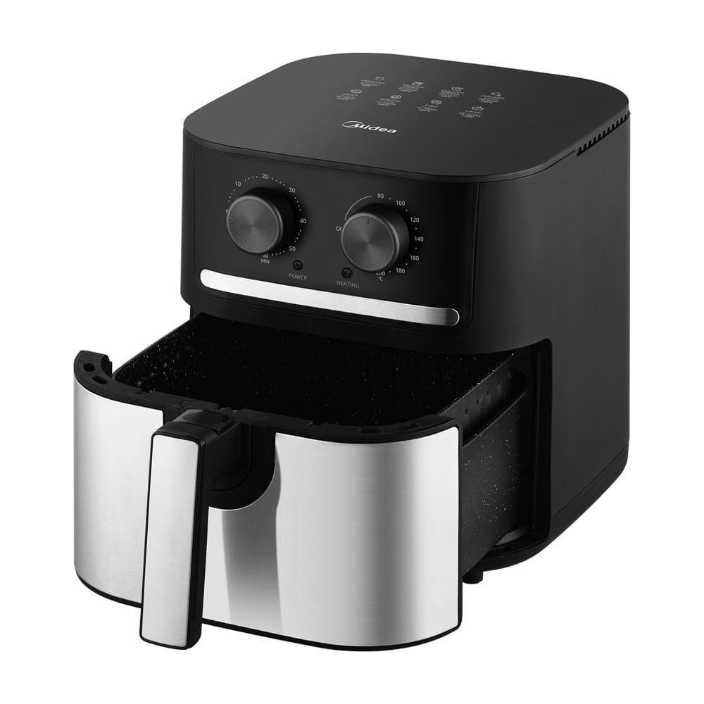 Fritadeira Air Fryer Midea Cyclone Preto e Inox 5,5L 110V FM55S1 - 2