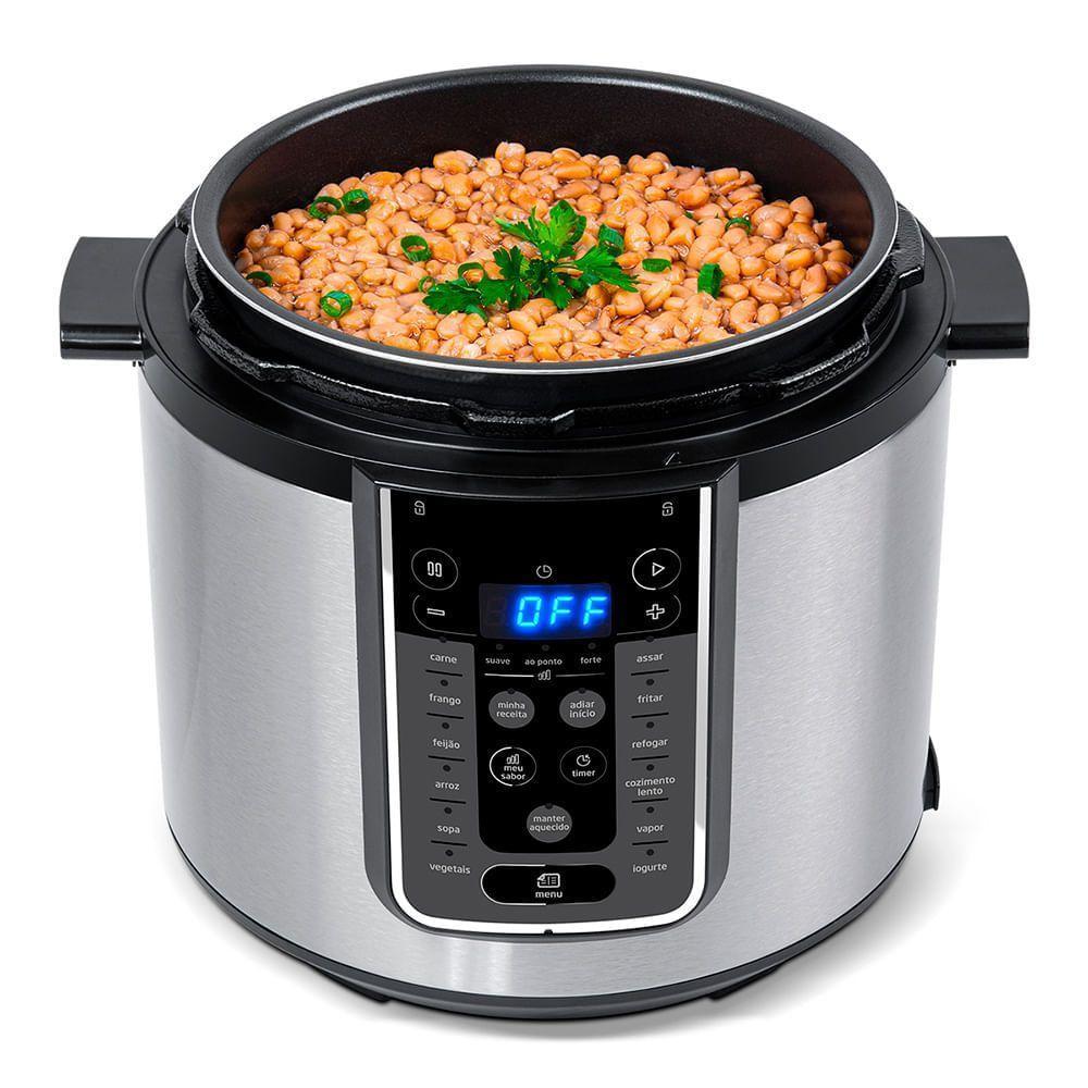 Panela De Pressão Elétrica 6 L Mastersteam Inox Midea Ppg70s1 - 127v - 2
