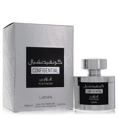 Perfume Masculino Lattafa Confidential Platinum 100 Ml Eau De Parfum