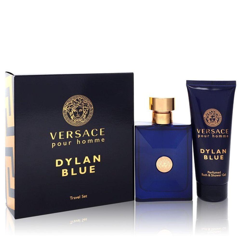 Caixa Presente Ml Eau Toilette + 100 Ml Gel De Banho Masculino Versace Pour Homme Dylan Blue Col. - 1