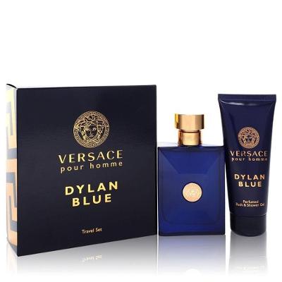 Caixa Presente Ml Eau Toilette + 100 Ml Gel De Banho Masculino Versace Pour Homme Dylan Blue Col.