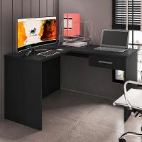 Mesa De Canto Para Computador Desk Gamer Drx-9000 Preto Black - Móveis Leão Preto Black - 2