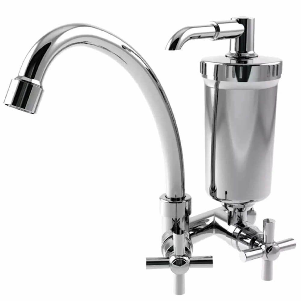Torneira De Parede Para Cozinha Slim Com Filtro Bica Móvel 1-4 De Volta - 770997 - Stoc - 1
