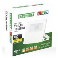 Refletor Tr Led Slim Branco 10 Watts 6500k - 15030063-01 - Taschibra - 2