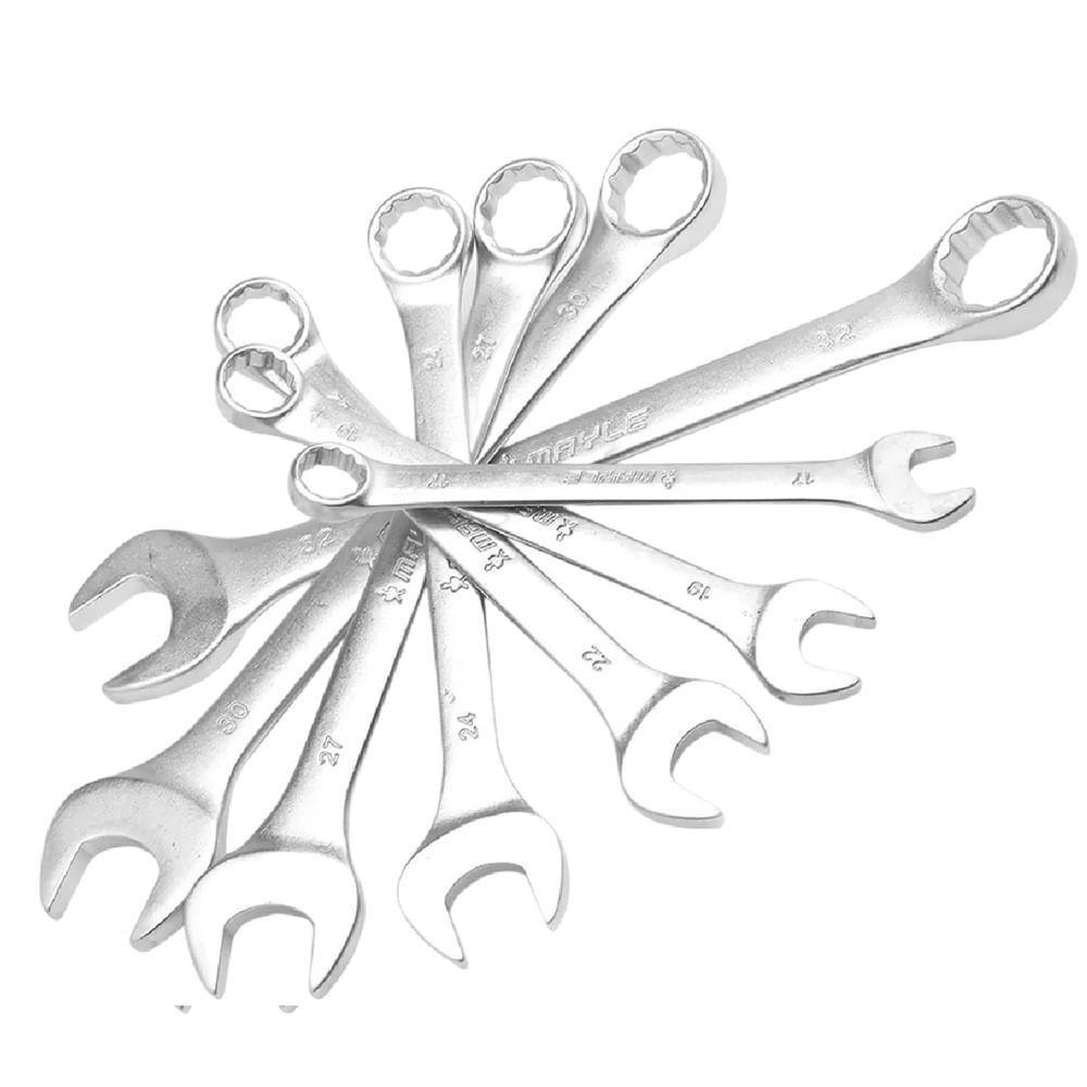 Jogo De Chave Combinada De 6 A 32mm Com 15 Peças - 102404 - Mayle Jg. Chave Comb 6 A 32mm 15pcs Mayle - 2