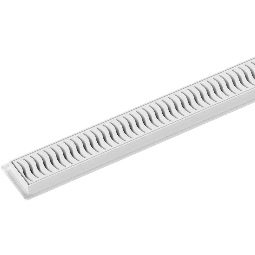 Ralo Linear Flat 90cm Grelha Branca - 100018904 - Tigre - 2