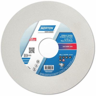 Rebolo Reto Branco 38a 60 Kvs 152,4x19,0x31,75mm - 66243464685 - Norton