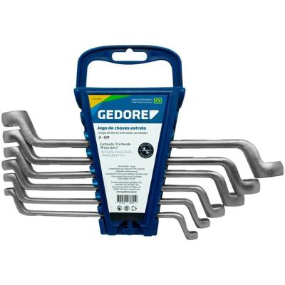 Jogo Chave Estrela De 6 A 17mm Com 6 Peças - 003601 - Gedore