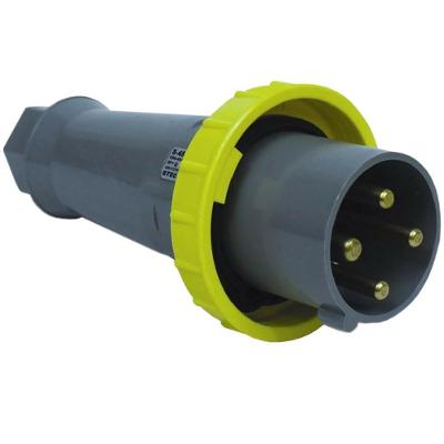 Plugue 3p+t 63a 100-130v 4h Amarelo - S-4574 - Steck Plug 3p+t 63a 100-130v 4h Am S-4574 Steck