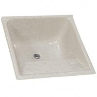 Tanque De Mármore Sintético Granitado N°2 Extra Com 62x62cm Travertino - 507914 - A.j.rorato - 1