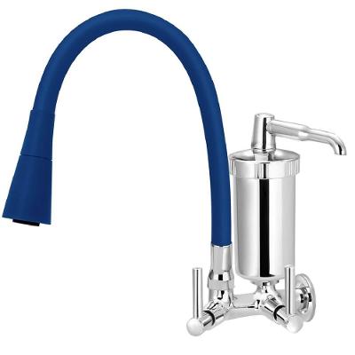 Torneira De Parede Com Filtro Tubo Color Azul Duplo Cone 1-4 De Volta 6179 - 772281 - Stoc