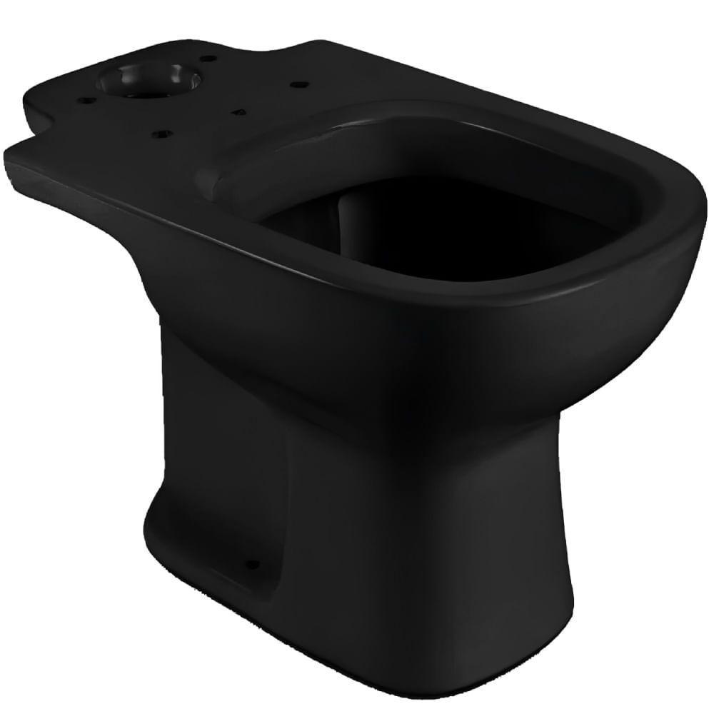 Bacia Para Caixa Acoplada Etna Preta - Ip2112 - Icasa - 1