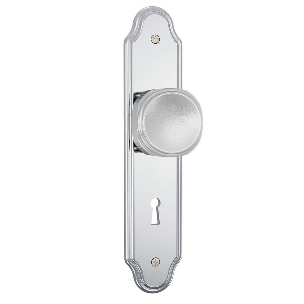Fechadura 813-02 Interna Com Acabamento Cromado E Espelho De Aço Inox - 81321 - Stam - 1