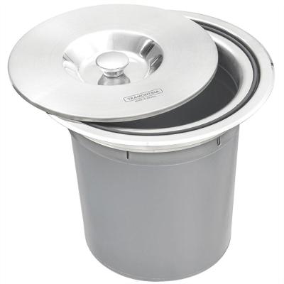 Lixeira Em Aço Inox De Embutir 5 Litros - 94518005 - Tramontina Lixeira Inox Embutir 5 Litros Tramontina 94518-005