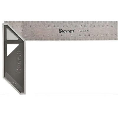 Esquadro Para Carpinteiro Com Cabo De Alumínio 250mm - K53m-250-s - Starrett Esquadro Carpinteiro Cabo Aluminio 250mm