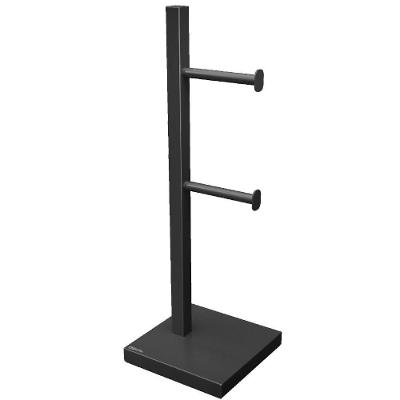 Suporte Papel 15,5x15,5x47,9cm Black - 7650 - Cris Metal Suporte Papel 17,5x12,5x16,5cm Black 7650 Cris Metal