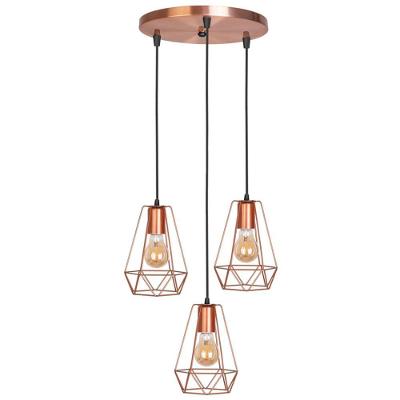Pendente Mumbai 3 Lâmpadas Cobre - Pd180-3co - Kin